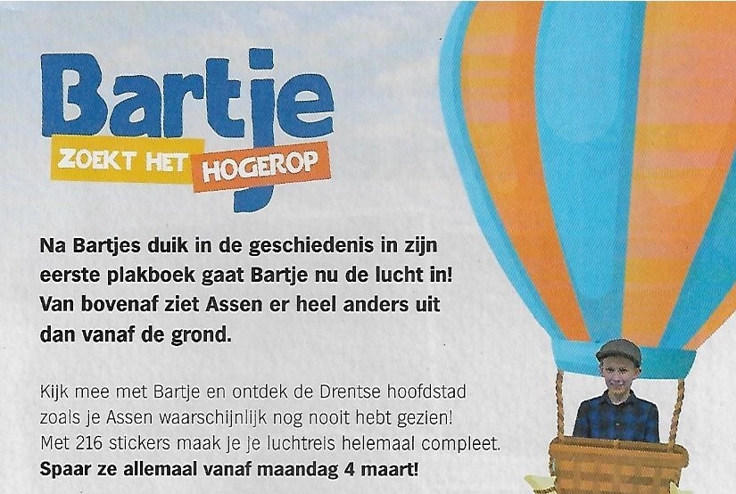 Bartje zoekt het hogerop
